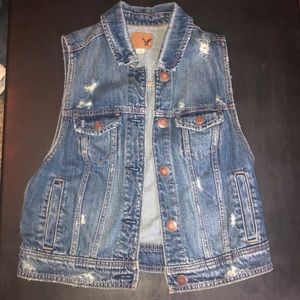 American Eagle Denim Vest